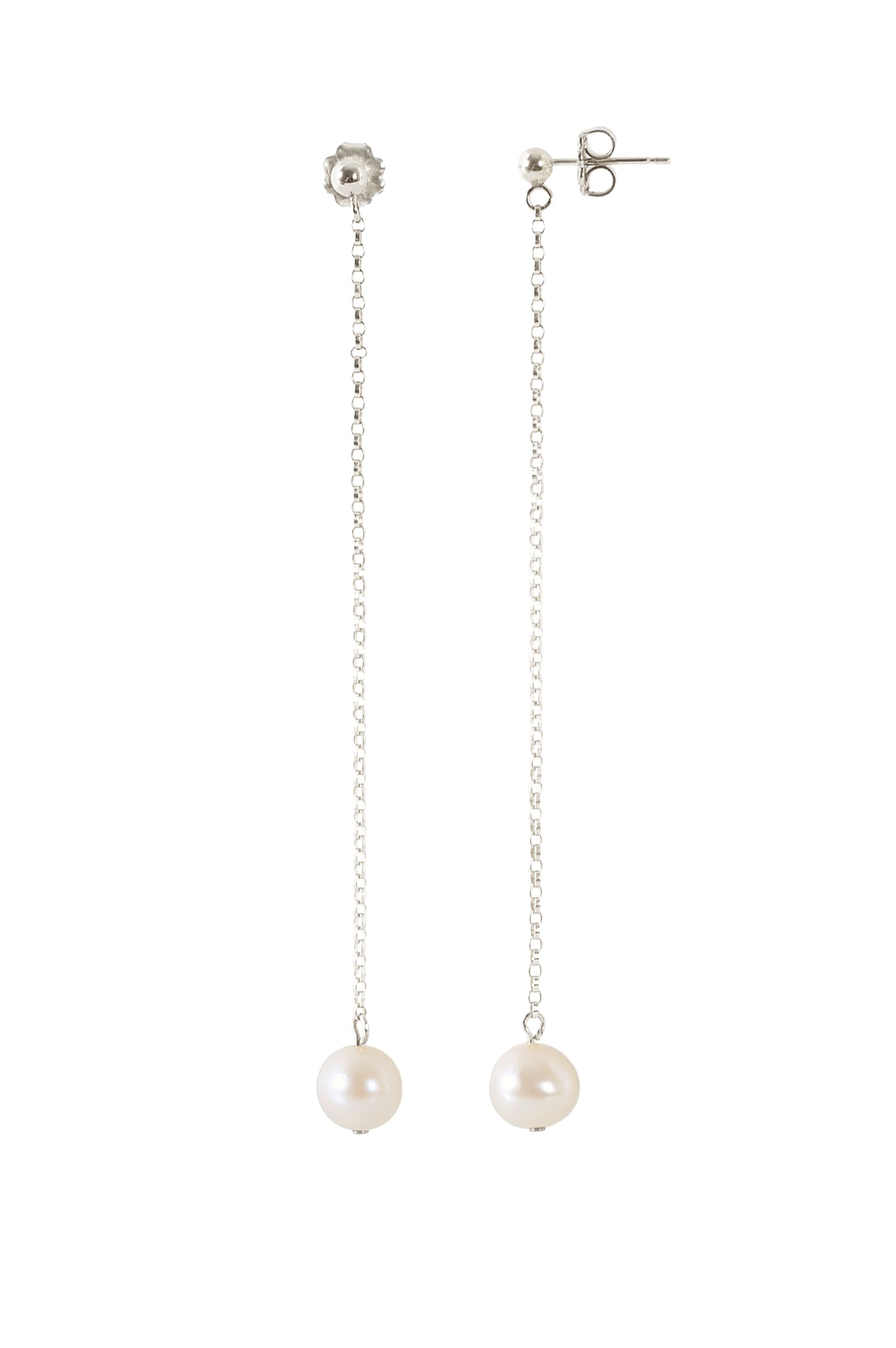 Long Pearl Earrings · LUNA