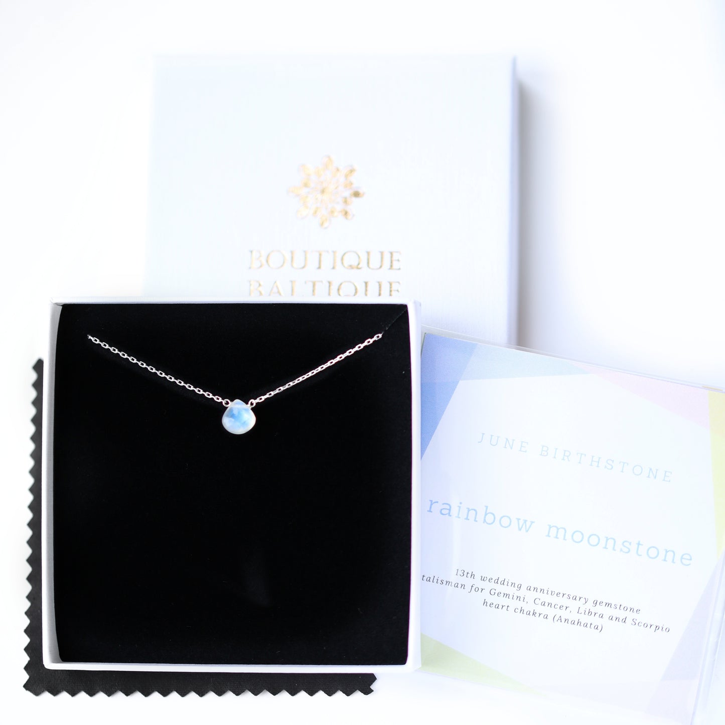 Rainbow Moonstone Necklace