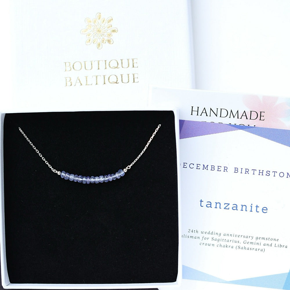 Tanzanite Bar Necklace • LINEA