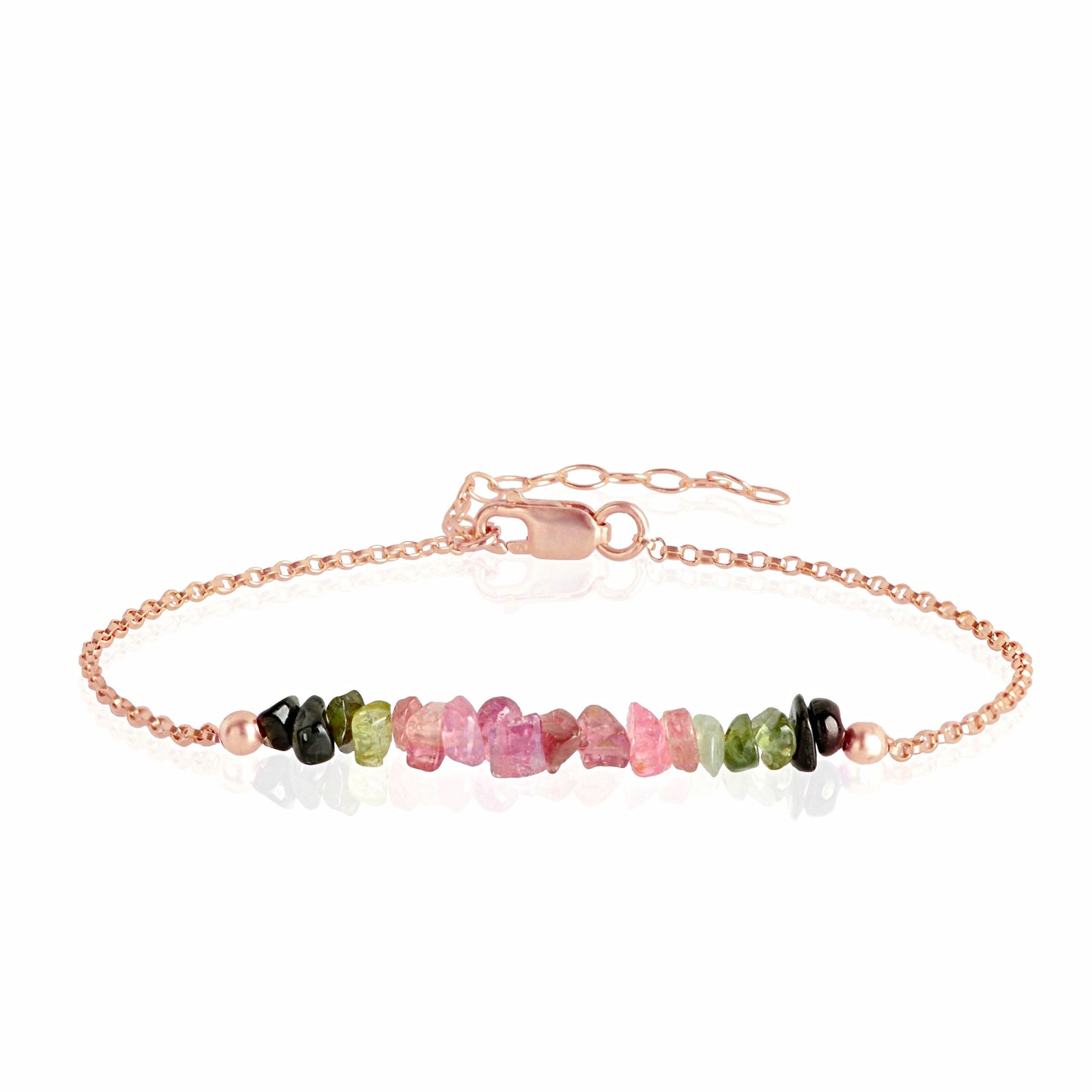 Raw Watermelon Tourmaline Bracelet • TERRA