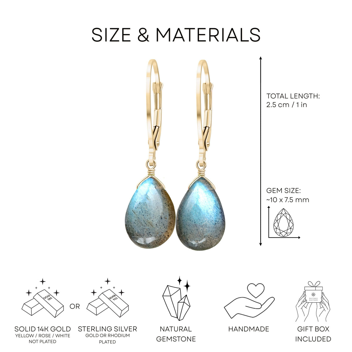 Labradorite Earrings
