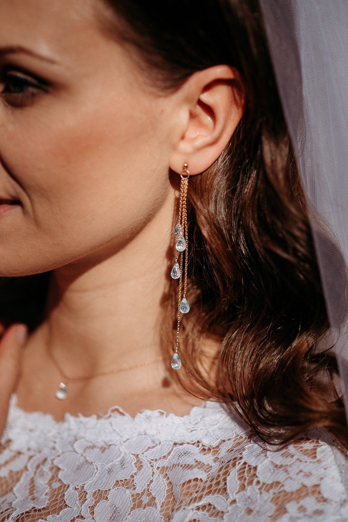 Golden Drops · Cascade Earrings