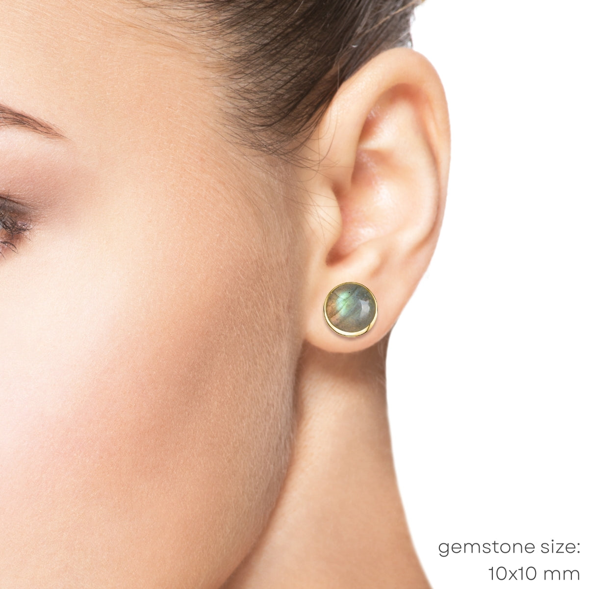 Labradorite Stud Earrings