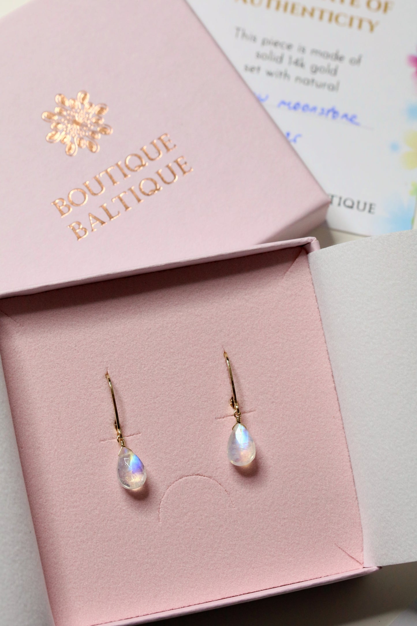 Rainbow Moonstone Earrings