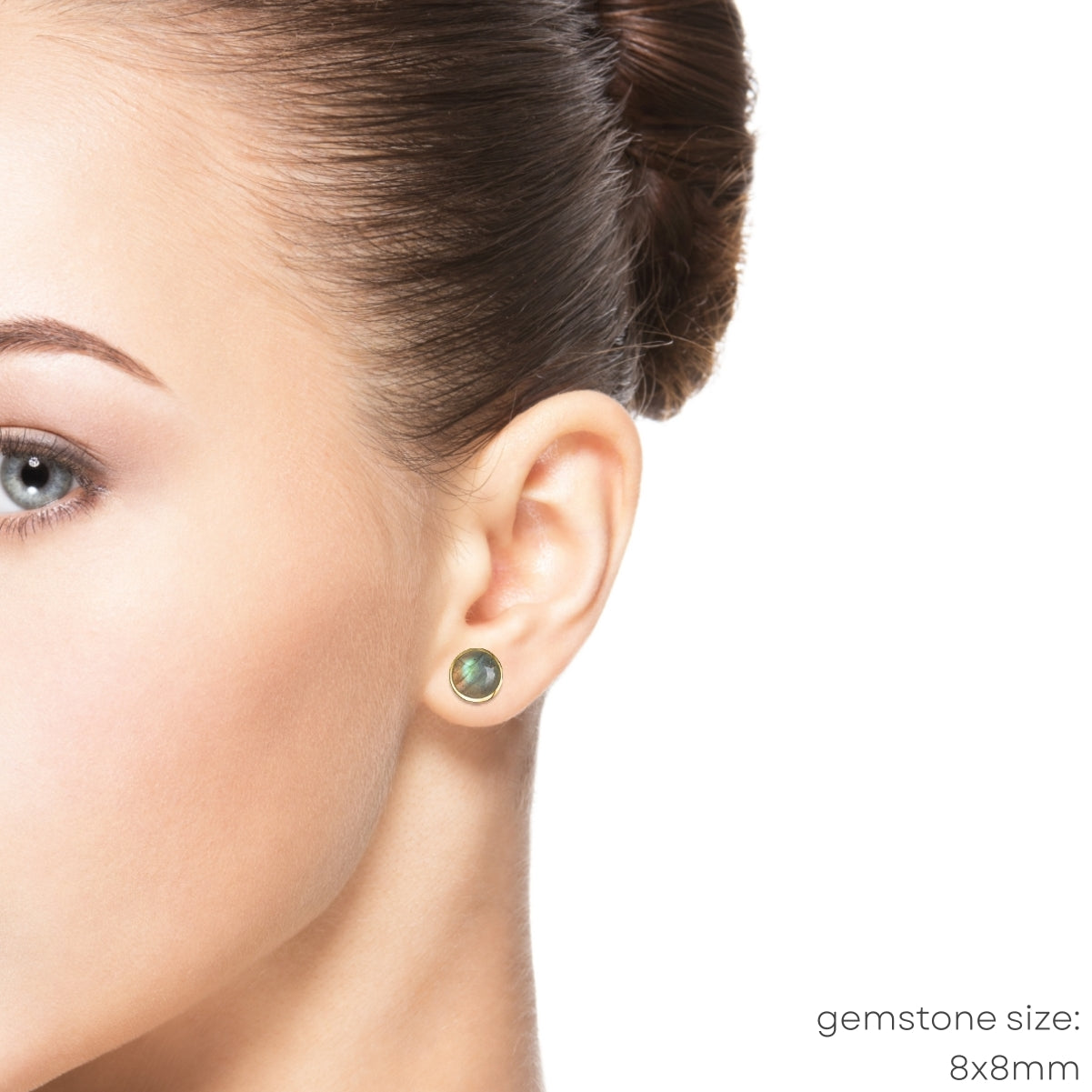 Labradorite Stud Earrings