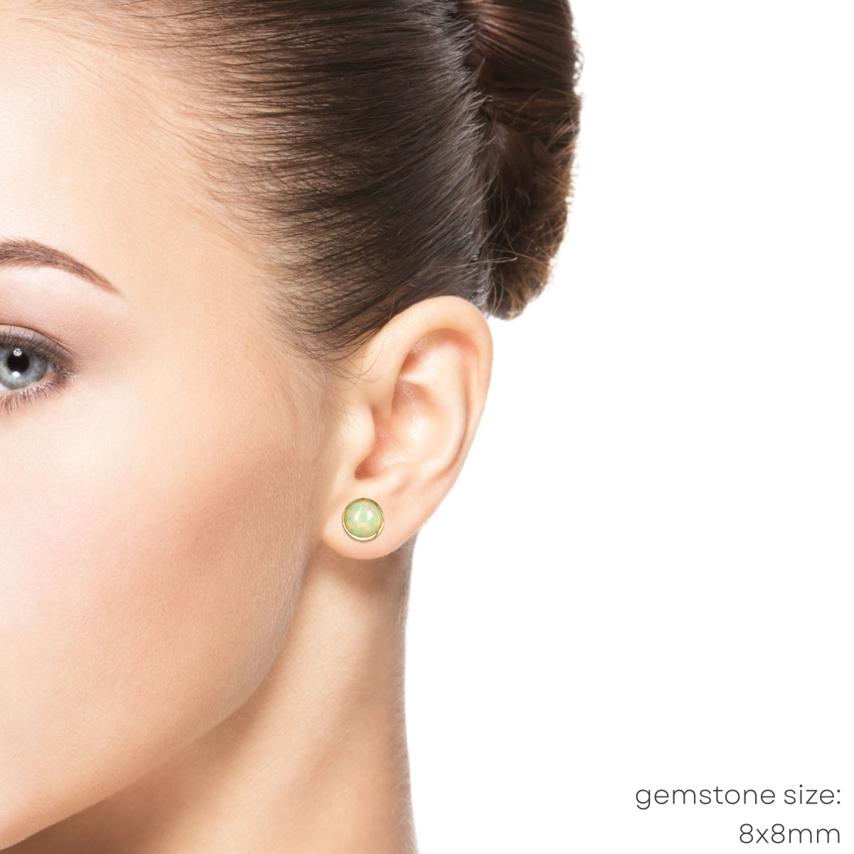 Ethiopian Opal Stud Earrings