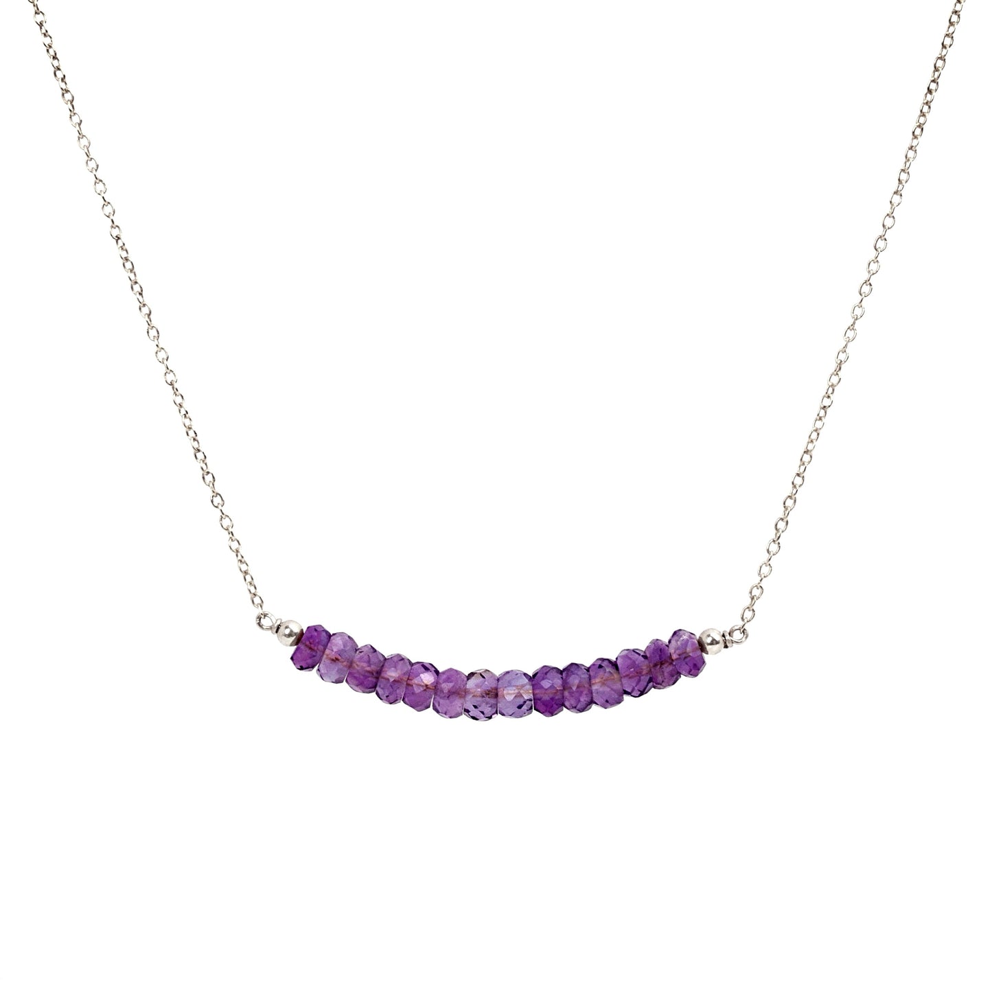 Amethyst Bar Necklace • LINEA