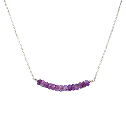 Amethyst Bar Necklace • LINEA