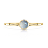 14k Blue Aquamarine Ring
