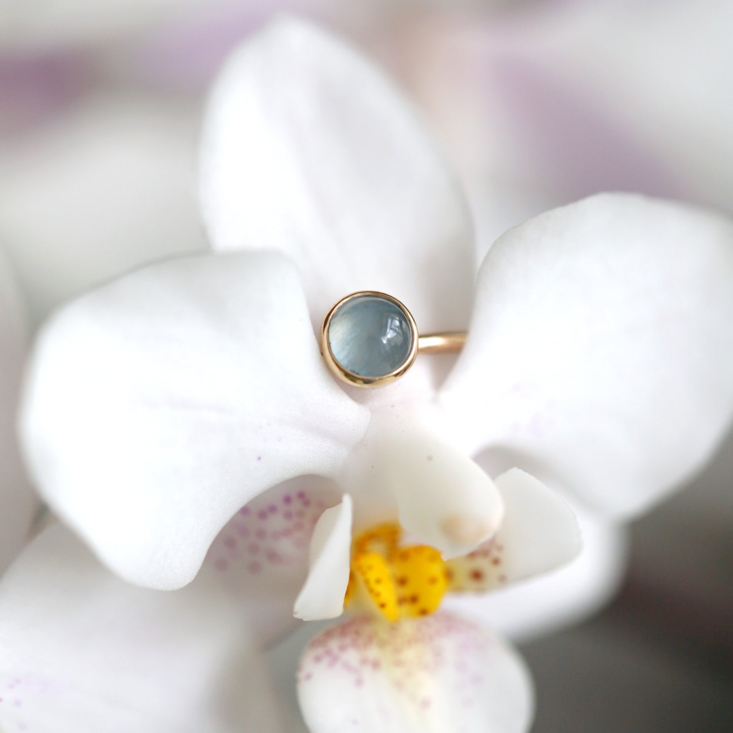 Mini Blue Aquamarine Ring • SPHERA