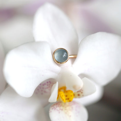 Mini Blue Aquamarine Ring • SPHERA