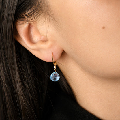 Sky Blue Topaz Earrings