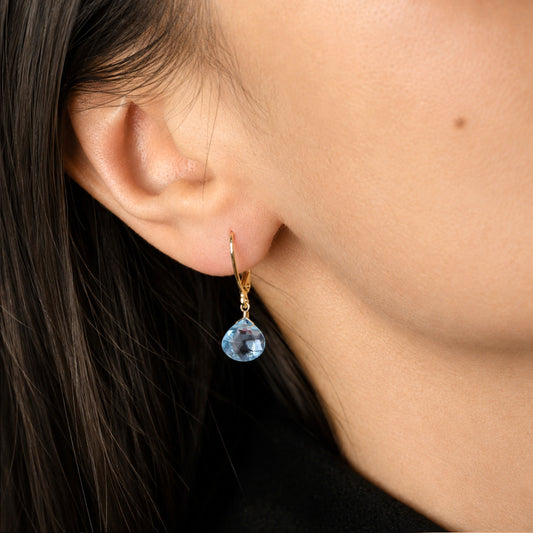 Sky Blue Topaz Earrings