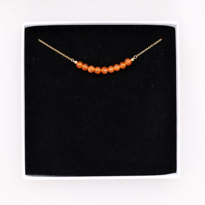 Carnelian Bar Necklace • LINEA