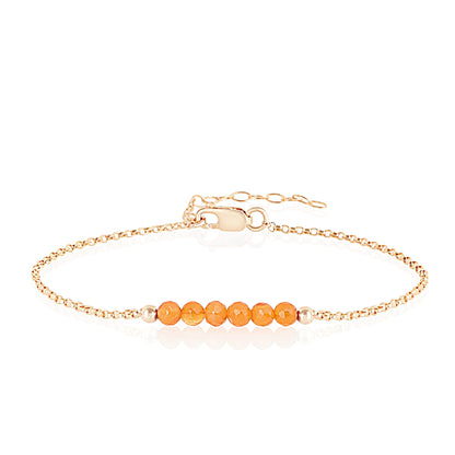Carnelian Anklet • LINEA