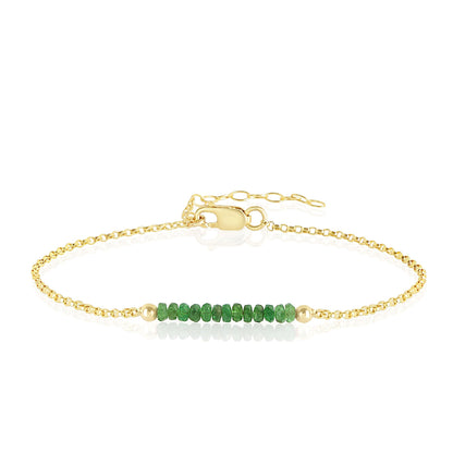 Green Tsavorite Garnet Bracelet • LINEA