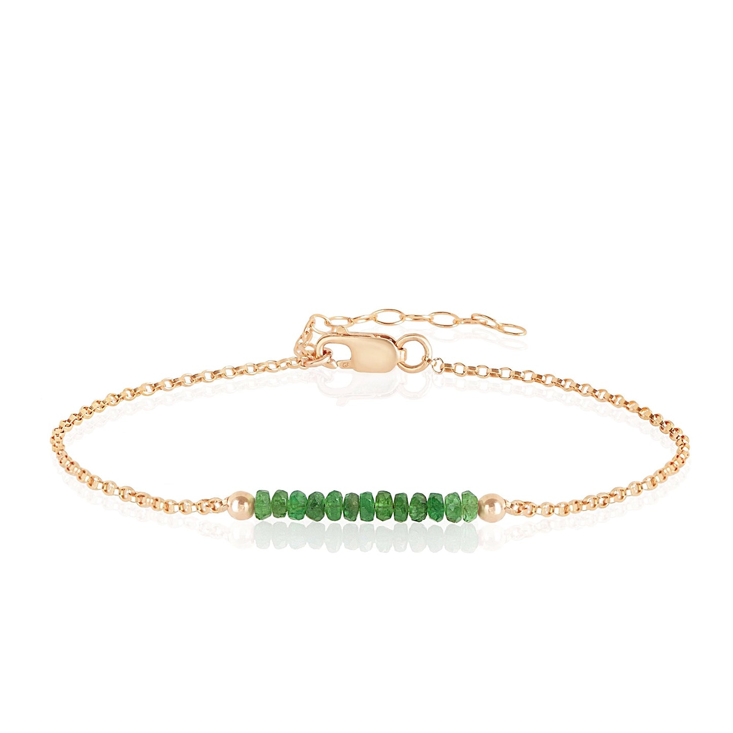 Green Tsavorite Garnet Bracelet • LINEA