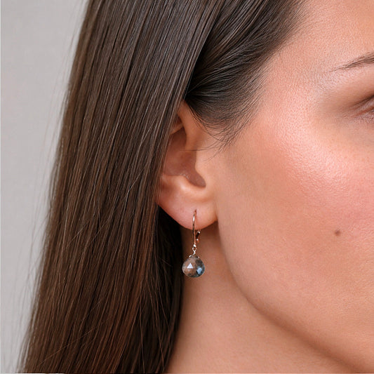 Moss Aquamarine Earrings