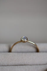 14k Gold Moonstone Ring