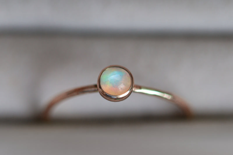 14k Gold Ethiopian Opal Ring