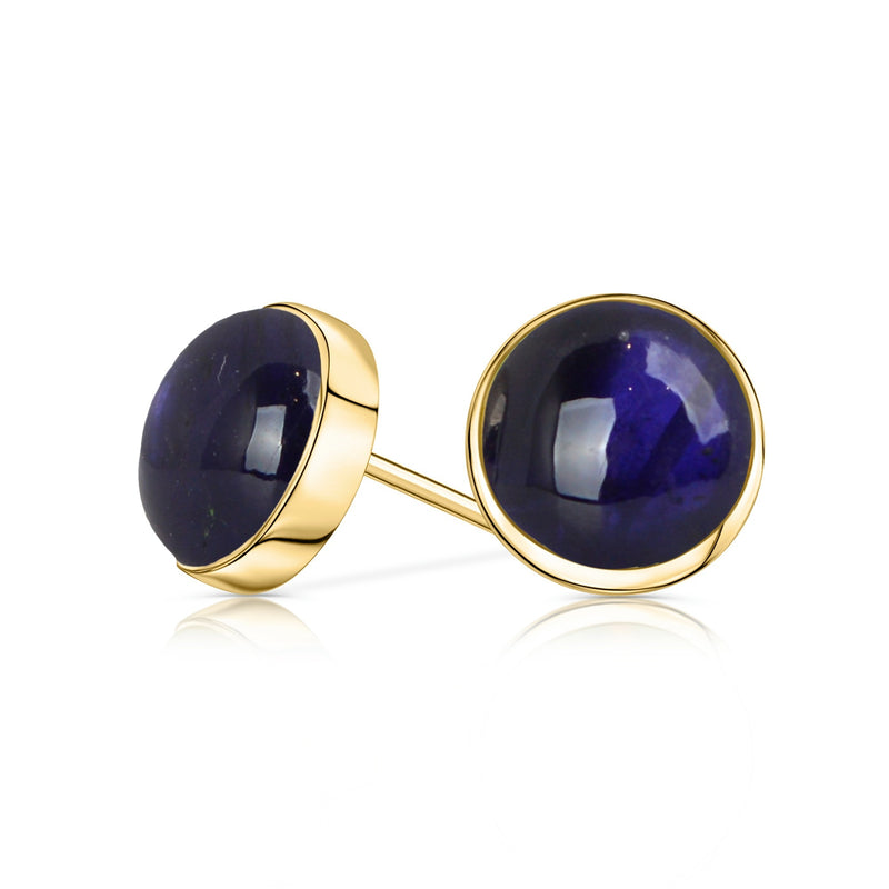 Iolite Stud Earrings - Water Sapphire
