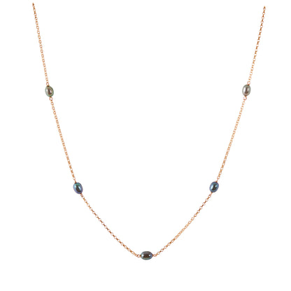 Dainty Black Pearl Choker · JUNO