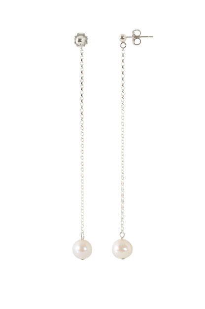 Long Pearl Earrings · LUNA