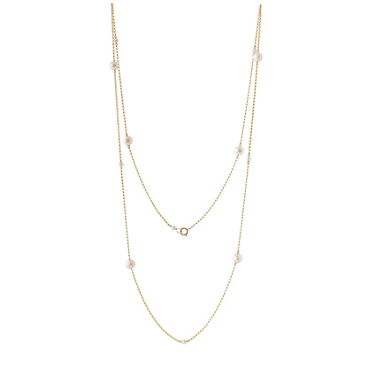 Long Pearl Necklace · LUNA