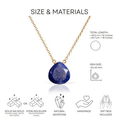Lapis Lazuli Necklace · September Birthstone