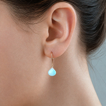 Dominican Larimar Earrings