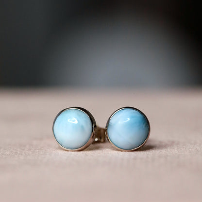 Larimar Stud Earrings