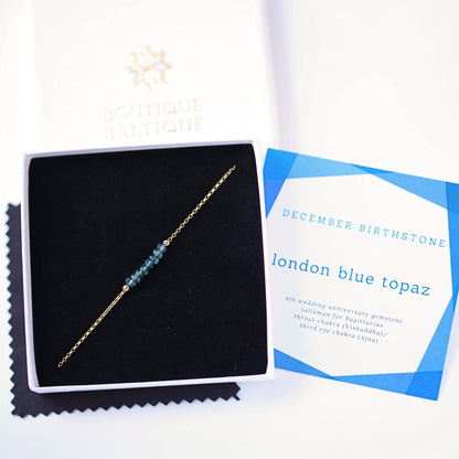 London Blue Topaz Bracelet • LINEA