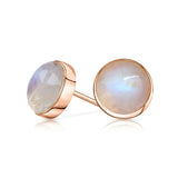 14k Rose Gold Moonstone earrings