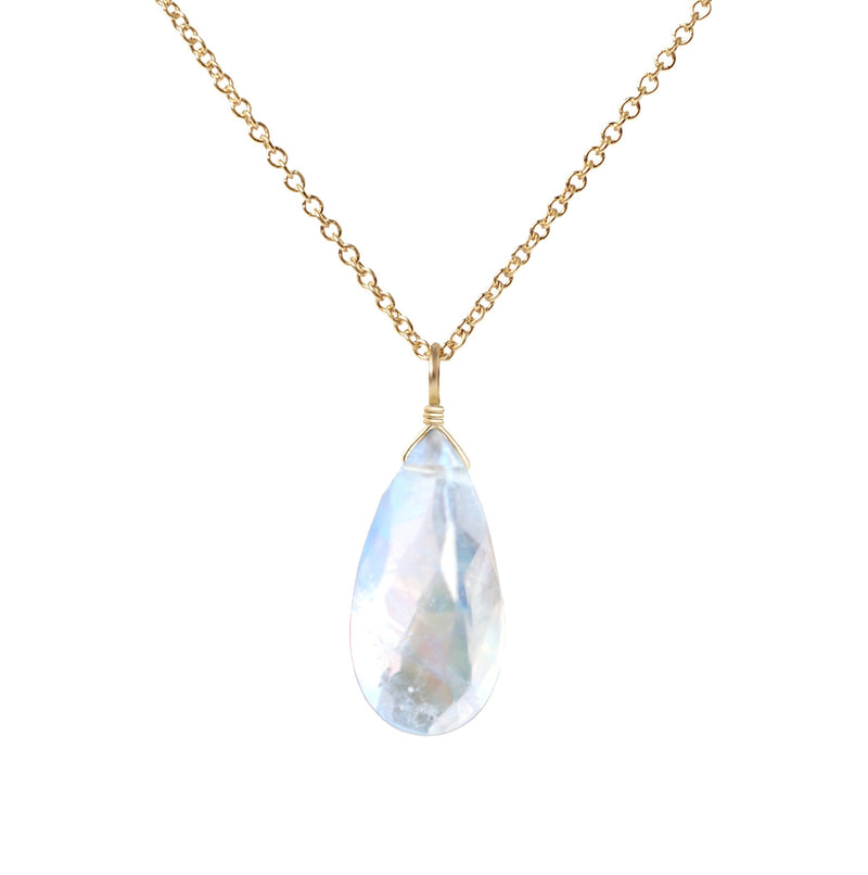 Moonstone Gemstone Necklace — WE ARE ALL SMITH