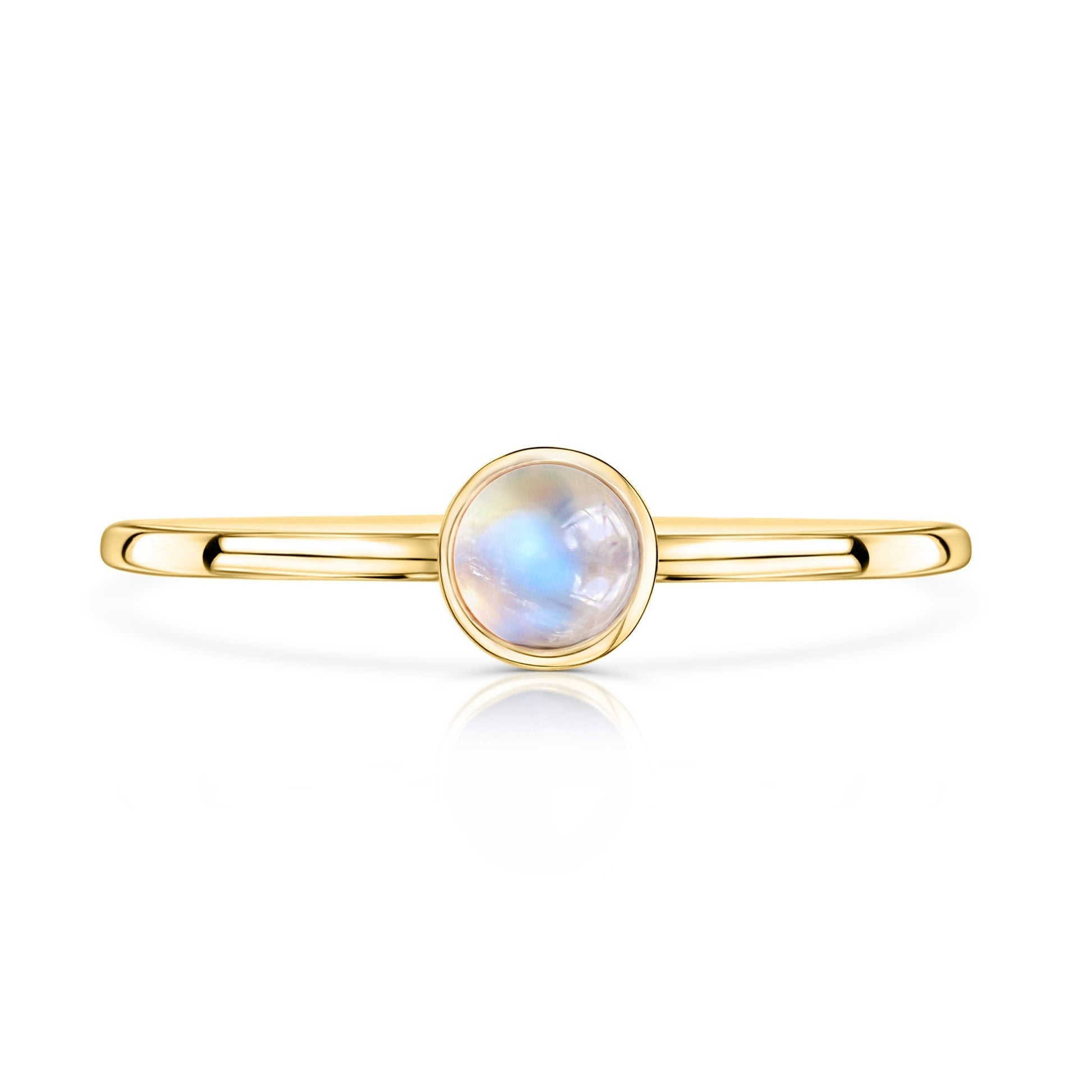 14k Gold Moonstone Ring