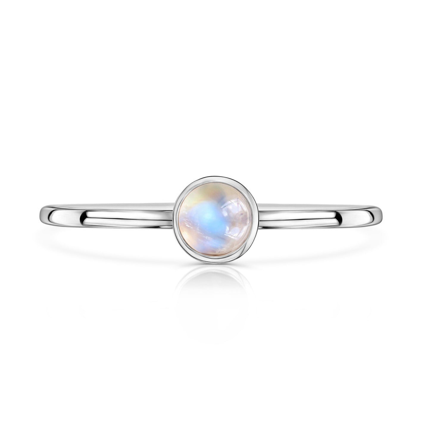 Mini Rainbow Moonstone Ring • SPHERA