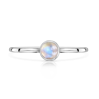Mini Rainbow Moonstone Ring • SPHERA