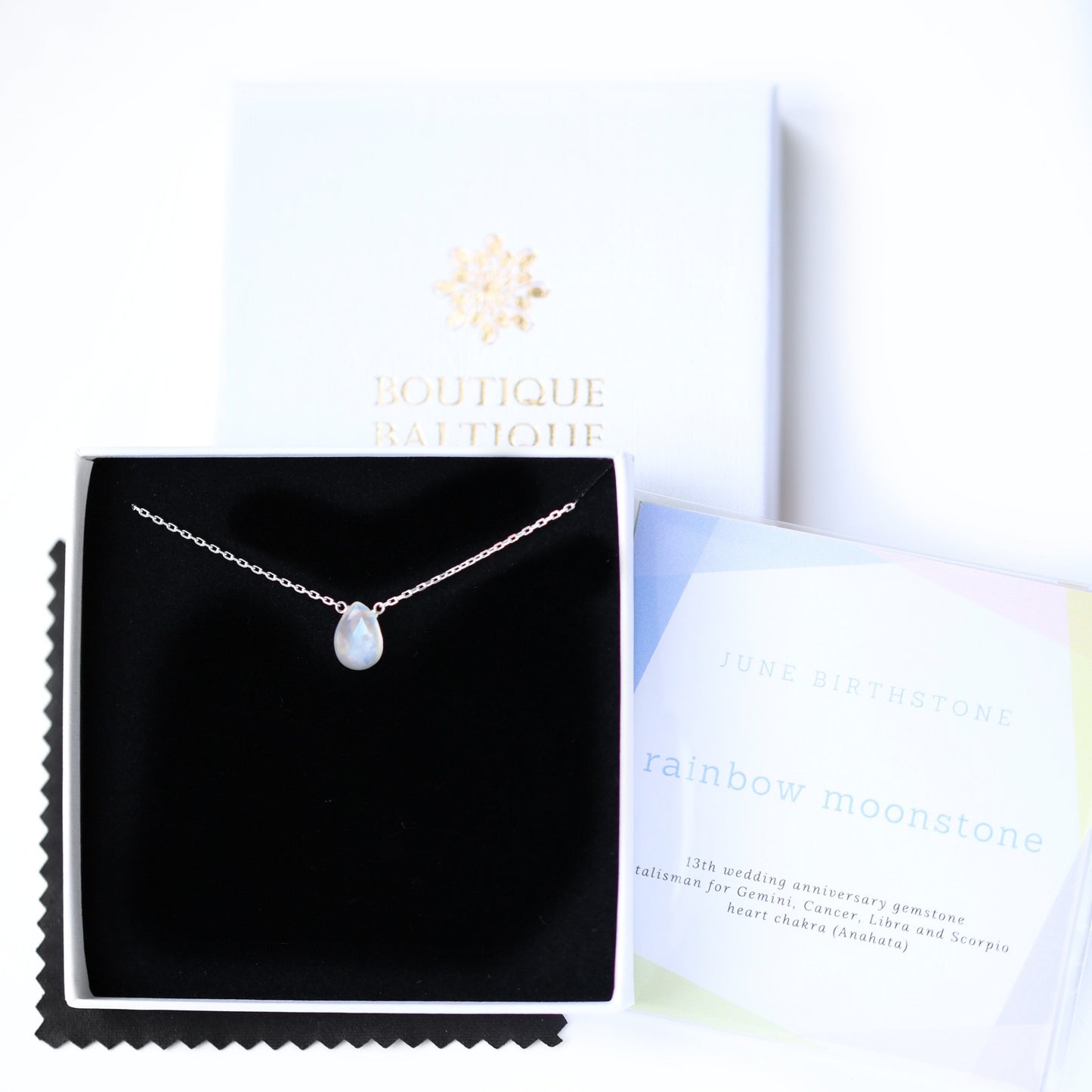 Rainbow Moonstone Necklace