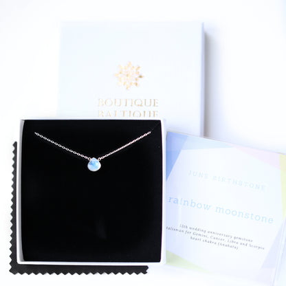 Rainbow Moonstone Necklace
