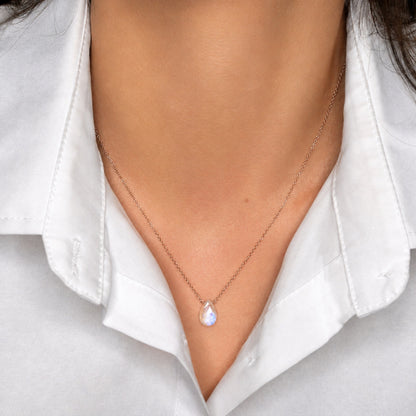 Rainbow Moonstone Necklace
