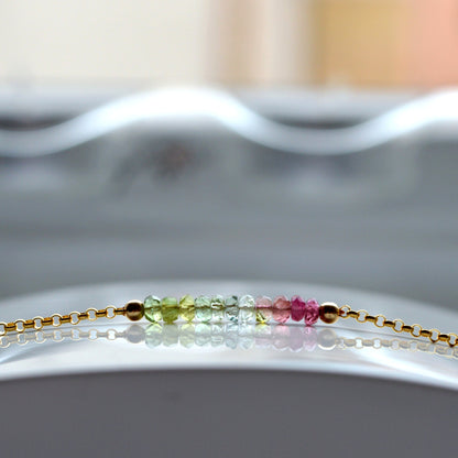 Watermelon Tourmaline Bracelet • LINEA