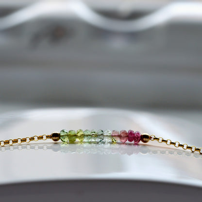 Watermelon Tourmaline Bracelet • LINEA