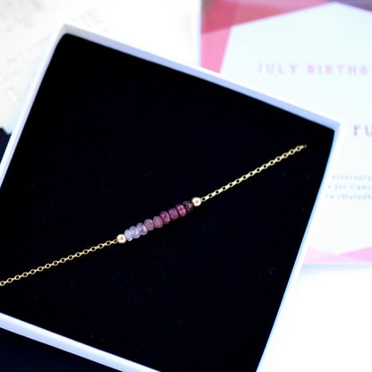 Ombre Ruby Bracelet • LINEA