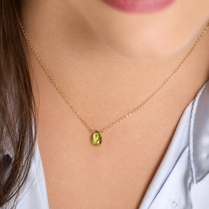 Dainty Peridot Necklace