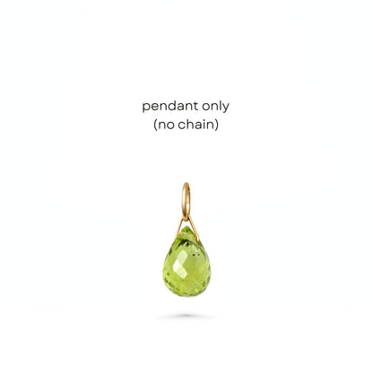 Peridot Drop Necklace