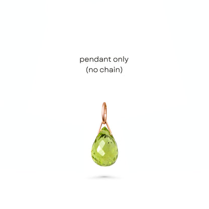 Peridot Drop Necklace