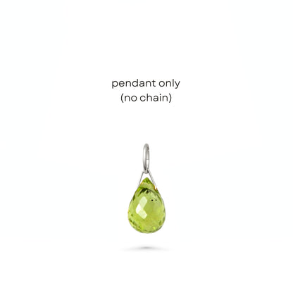 Peridot Drop Necklace