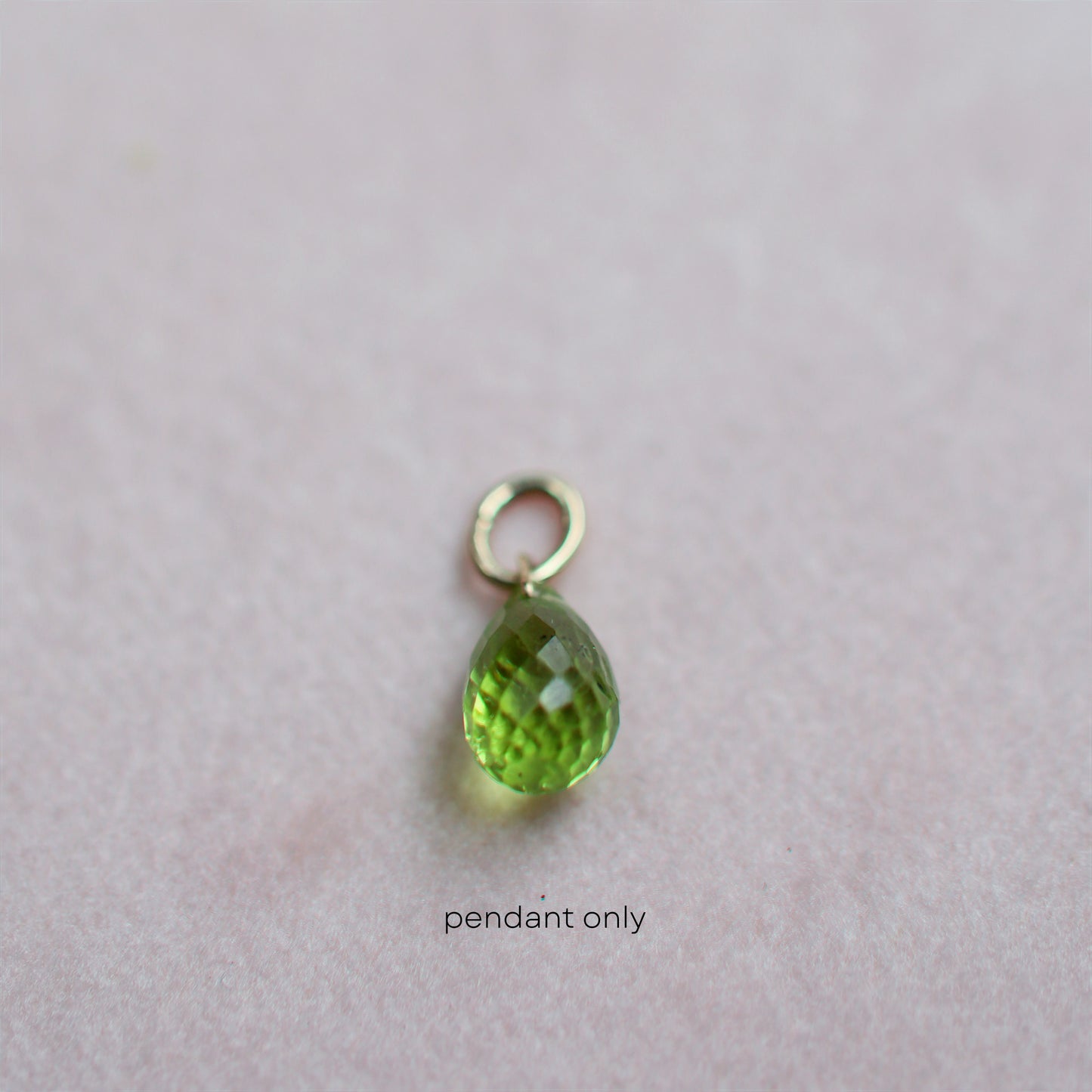 Peridot Drop Necklace