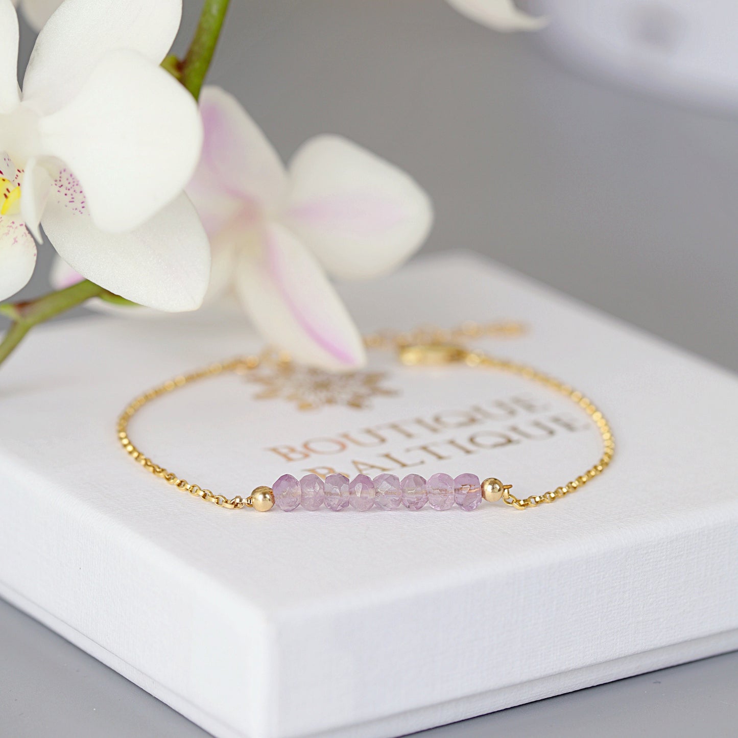 Pink Amethyst Bracelet • LINEA