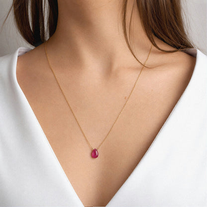 Pink Sapphire Necklace